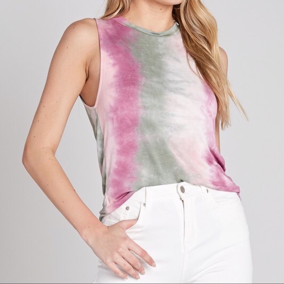 CLEARANCE-FIRM‼️Bridgett Tie Dye Tank - Picture 3 of 5